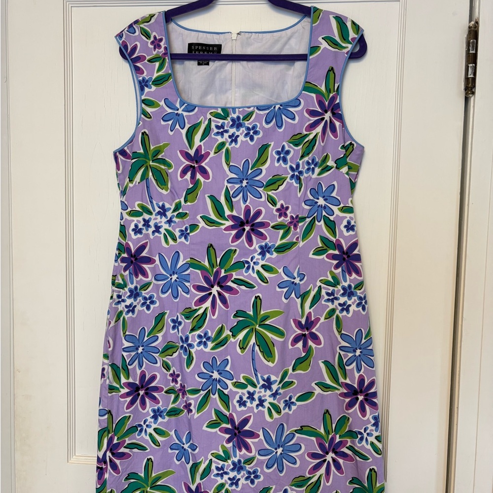 Spenser Jeremy Purple Blue Sheath Midi Dress